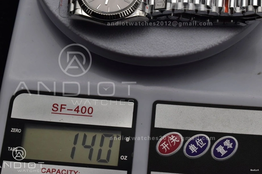 36 QF Dial Edition Weight) Grey on DayDate Best SS (Gain vr3255 904L V5 President Steel Bracelet 0304